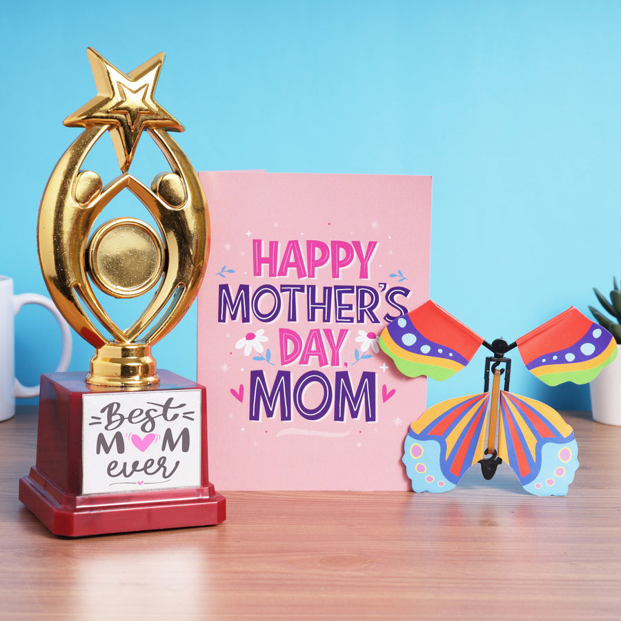 World’s No.1 Mom Trophy Combo