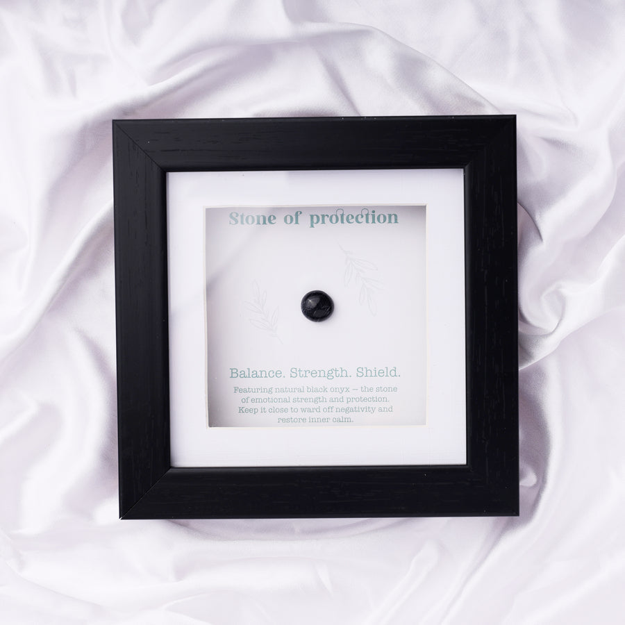 Health and Happiness Stone Frame