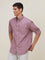 WES Casuals Mauve Relaxed-Fit Shirt