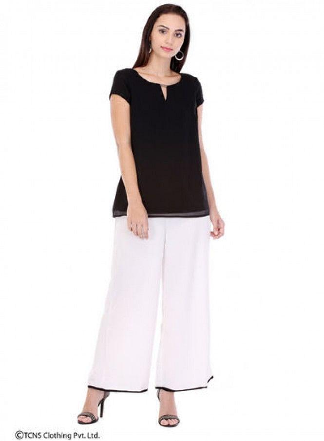 Black Short Sleeve Top