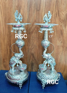 RGC Antique German Silver Diyas