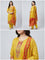 Mustard Muslin Digital Print Three Piece Set