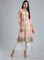 Pink Printed Mandarin Neck kurta