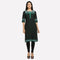 Black & Green 3/4 Sleeve Printed kurta