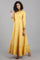 Yellow Mandarin Collar Yarn-dyed kurta