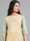 Green Round Neck Printed kurta