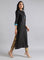 Black Mandarin Neck Kaleido kurta