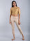 Beige Ankle-Length Trousers
