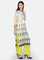 Off-White Mandarin Neck Parrot Print kurta