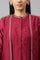 Maroon Embroidered Winter kurta