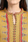 Yellow Mandarin Neck Yarn-dyed Winter kurta