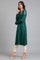 Green Round Neck Winter kurta