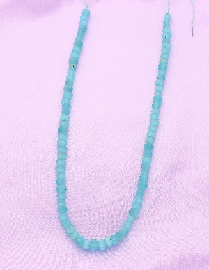 Aqua-Blue Pumpkin Beads