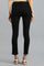 Black Denim Casual Jeggings