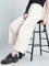Cream Fleece Wide Pant