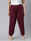 Women Solid Medium Violet Harem Pants