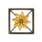 Floral Plaque Frame Wall Decor (Gold)