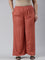 Rust Woven Viscose Basic Palazzo