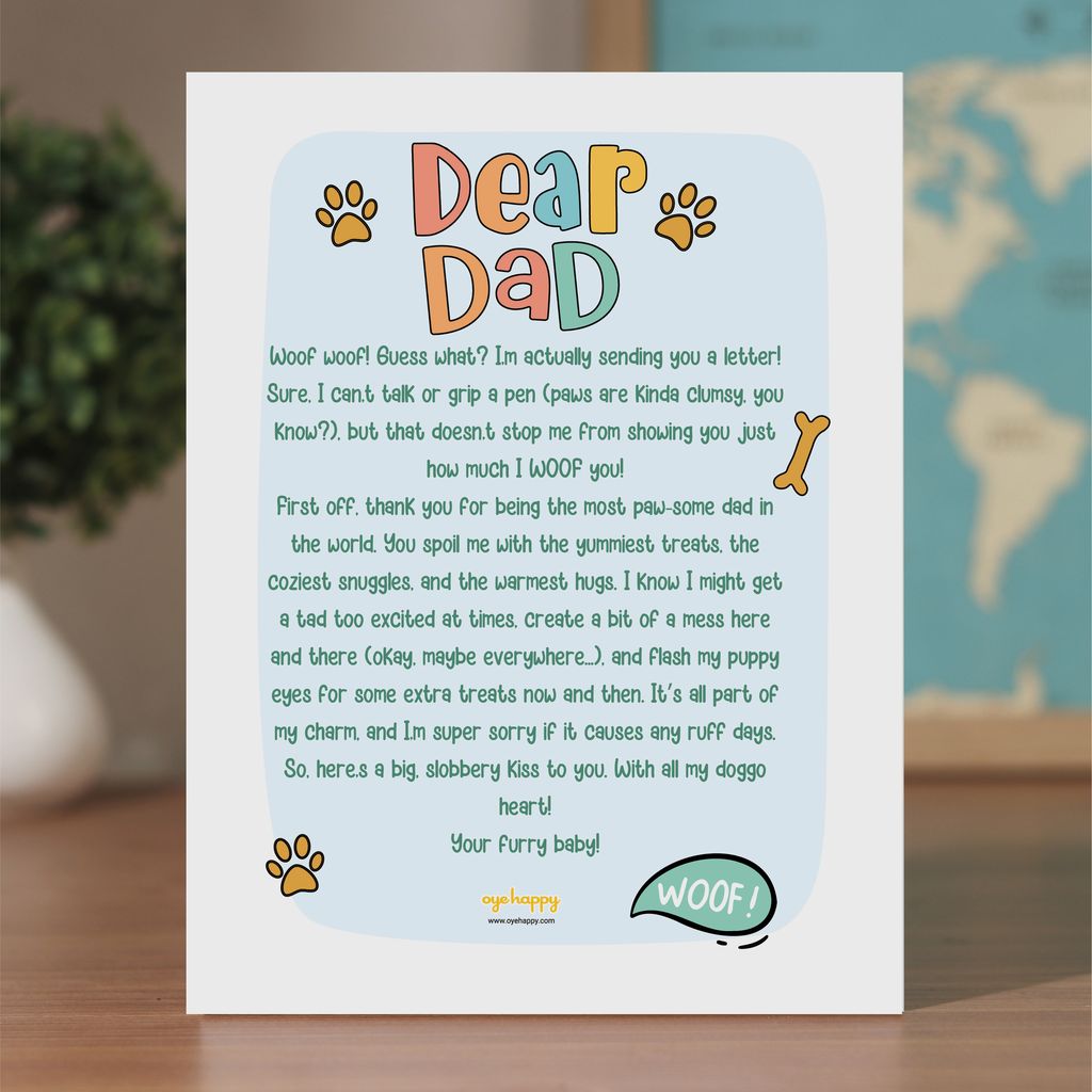 Letter for Dog Dad