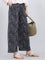 Navy Viscose Printed Palazzo