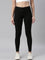Black Drop Needle Fabric Rib Leggings