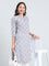 Cotton Geometric Print Straight Kurta