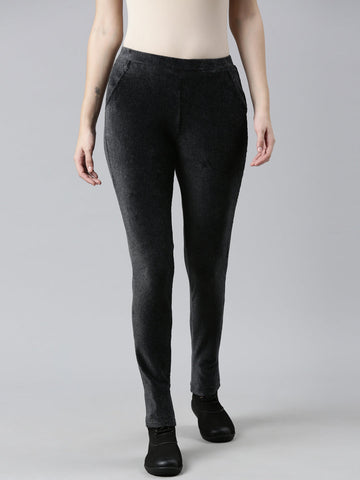 Antra Melanges Cotton Polyester Corduroy Jeggings