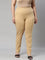 Women Solid Wheat Cotton Mid Rise Kurti Pants