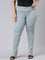 Women Solid Dusty Blue Super Stretch Jeggings