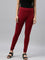 Bright Red Cotton Stretch Churidar