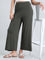 Olive Viscose Knit Palazzo