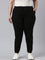 Women Solid Cotton Black Cuffed Joggers