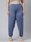 Women Solid Jean Blue Harem Pants