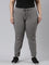 Women Solid Cotton Medium Grey Cuffed Joggers