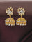 Designer Zirconia Peacock Shaped Jhumka