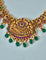 Designer Peacock Kempu Necklace Set