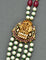 Multi-Line Pearl Beads Mala with Radha-Krishna Side Lockets