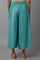 Blue Flared Palazzos