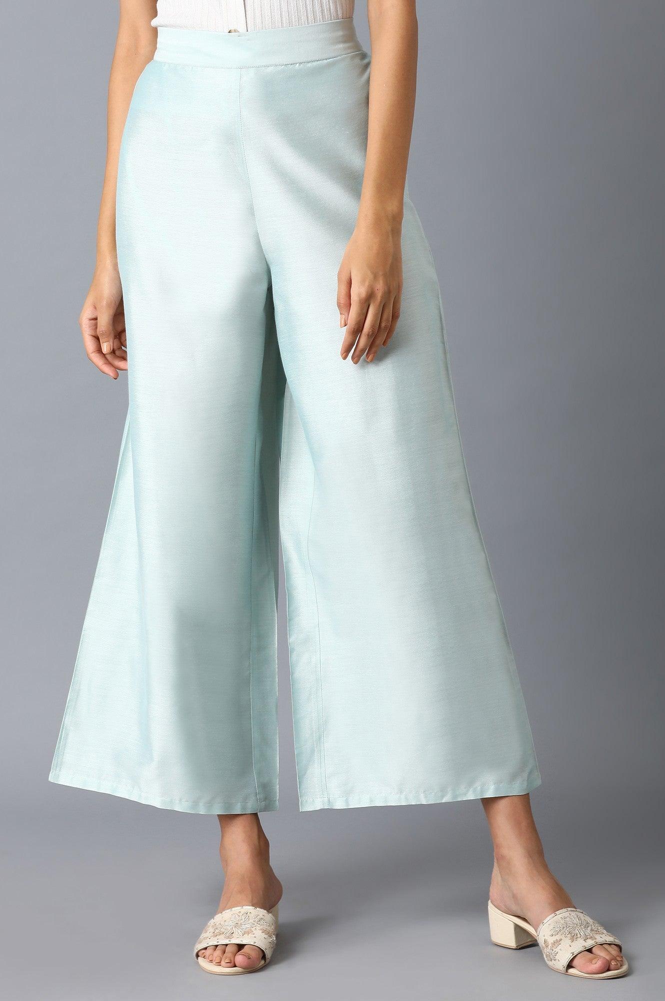 Teal Parallel Pants