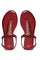 W Red Embroidered Almond Toe Flat-Wdelilah