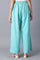 Aqua Green Slim Fit Palazzo Pants