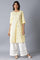 Yellow Embroidered kurta