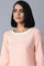 Blush Pink Khadi kurta