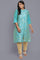 Blue Foil Print kurta