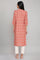 Light Pink Printed Button Down kurta