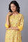 Yellow Panelled kurta