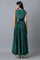 Dark Green Fusion Maxi Dress