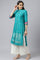 Teal Embroidered Kurta Set