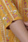 Yellow A-Line Printed Kurta And Parallel Pants Set