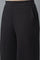 Black Cotton Lycra Straight Palazzo